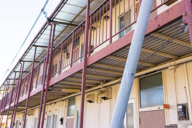 istock Landscape photography with an old housing complex 2009531912