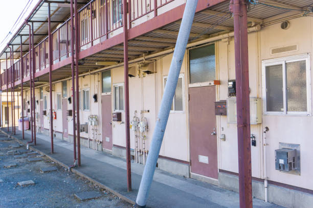 istock Landscape photography with an old housing complex 2009532434