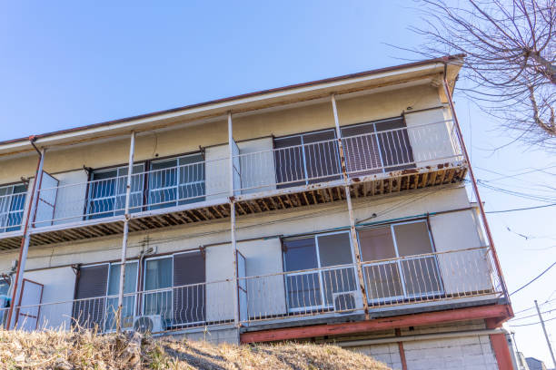 istock Landscape photography with an old housing complex 2009532445