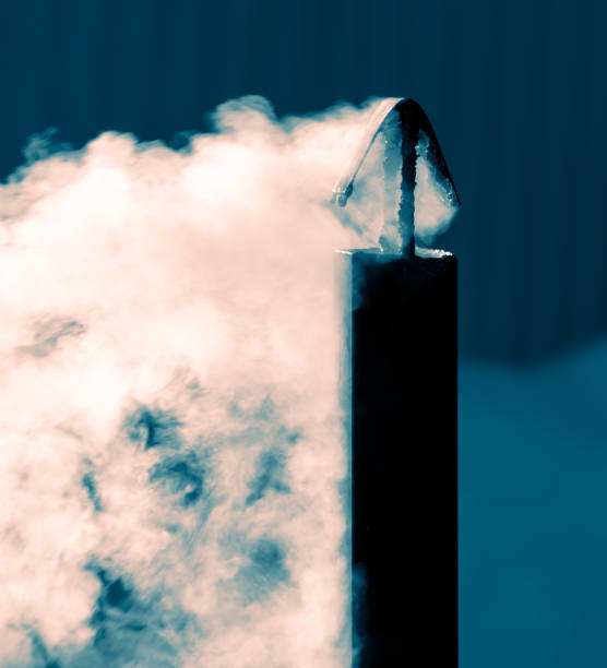 istock Smoke from a chimney as an abstract background 2009535593