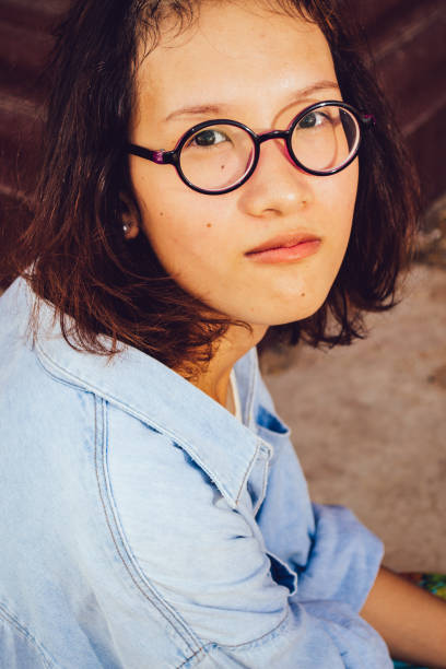 beautiful thai nerdy woman