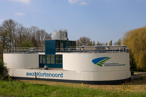 Waste water and sewage treatment plant Kortenoord in Nieuwerkerk aan den IJssel in the Netherlands