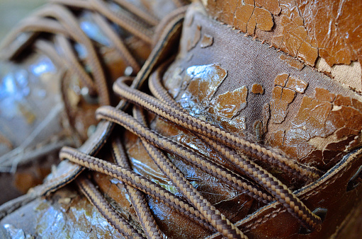 old worn out boot