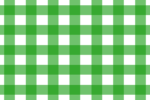 texture cloth: Bright green Scot pattern on the white background