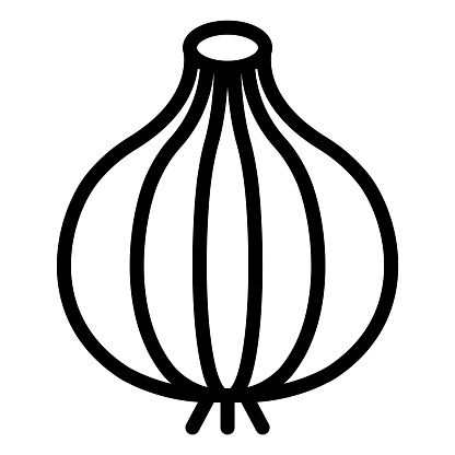 Onion Vector Icon Design Illustration