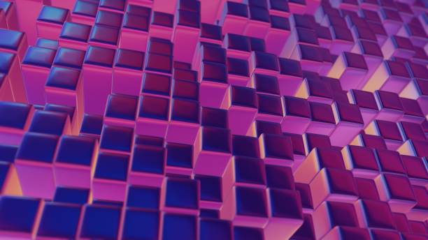 istock Digital blocks arranged in a clean, minimalistic sequence, embodying simplicity and modern design 2009710668