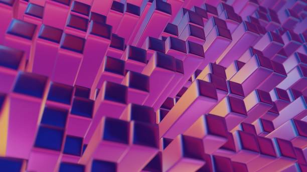 istock Digital blocks arranged in a clean, minimalistic sequence, embodying simplicity and modern design 2009711198