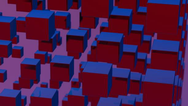 istock Abstract 3D background composed of cubes, creating a visually striking and geometrically complex landscape. 2009712253
