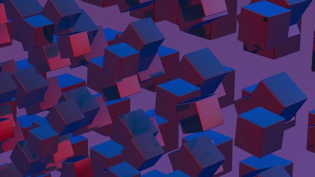 istock Abstract 3D background composed of cubes, creating a visually striking and geometrically complex landscape. 2009712776