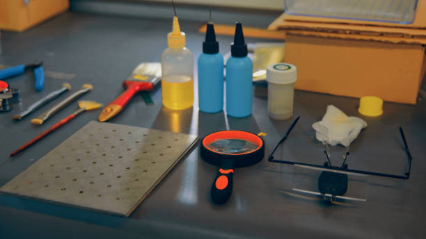 istock Working tools for manual finishing of circuit boards 2009763378