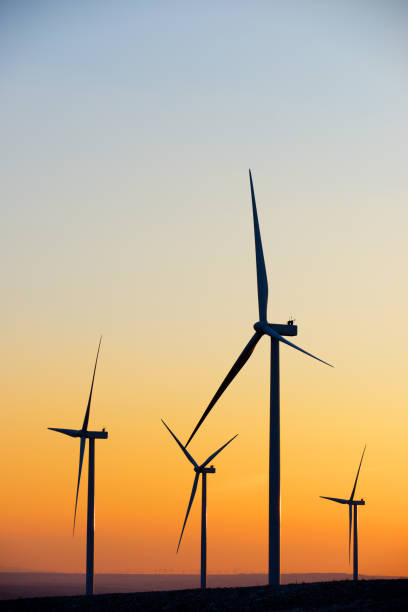 istock Wind turbine generators for clean electricity production 2009771298
