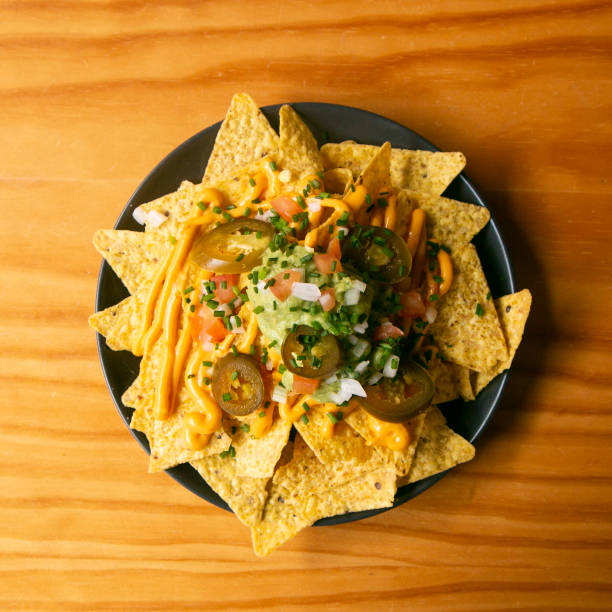 istock Nachos with guacamole and vegetables. Original Mexican recipe. 2009801522