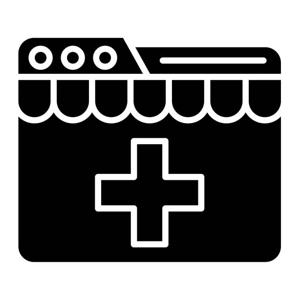 medical ecommerce website icon - 13280 stock illustrations