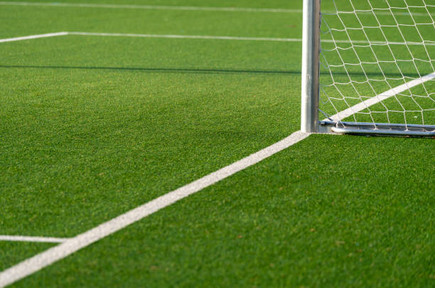 istock Low level view  of soccer field 2009880731