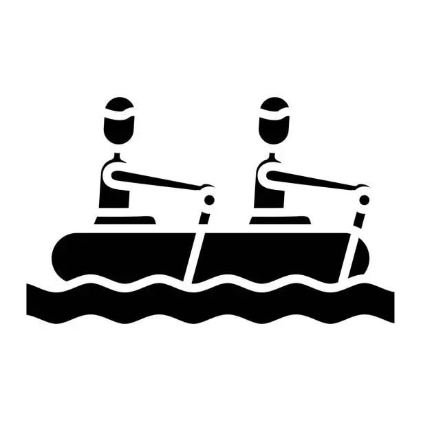 Vector illustration of Rafting Icon