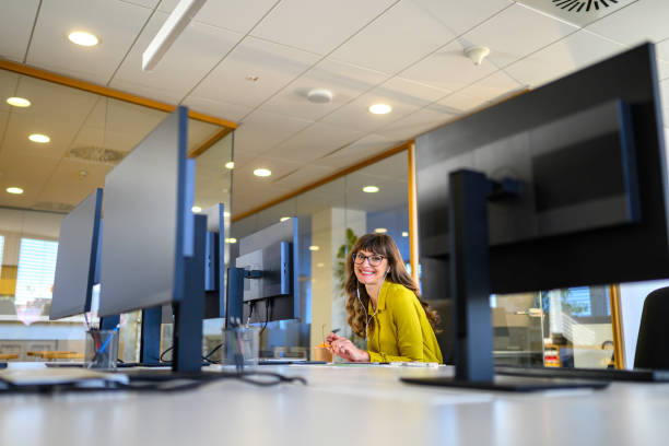 istock Businesswoman on conference call 2009988842