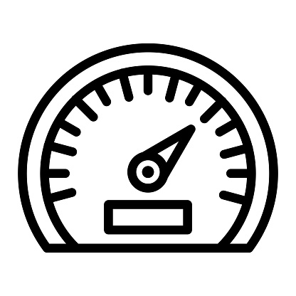 Speedometer Vector Icon Design Illustration