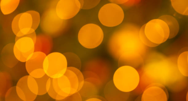 istock Orange and yellow boken lights for a background 2010074648