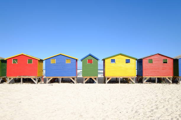 istock Colorful houses on beach 2010118016