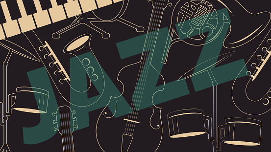 design for jazz festival retro style