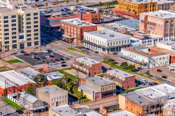 istock Historic Galveston Texas Aerial Cityscape 2010143055