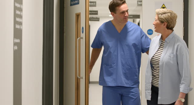 Walking Patient Off The Ward