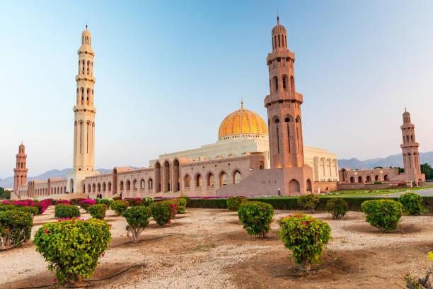 istock The Sultan Qaboos Grand Mosque view in golden hour 2010166728