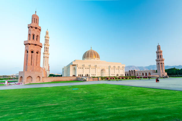 istock The Sultan Qaboos Grand Mosque view in golden hour 2010166729