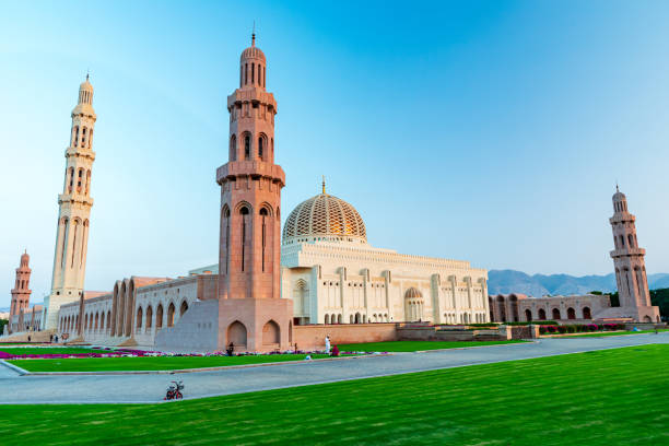 istock The Sultan Qaboos Grand Mosque view in golden hour 2010166733