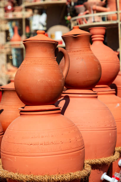 istock Traditional water jugs for sale on souk, Oman 2010168870