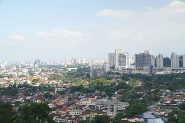 istock Town on Penang Island, Malaysia 2010186023