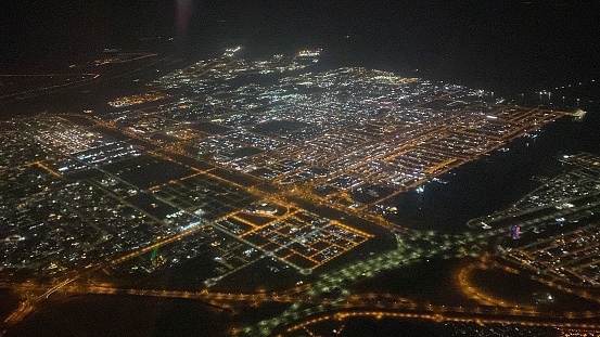UAE Emirates- Abu Dabi- by night