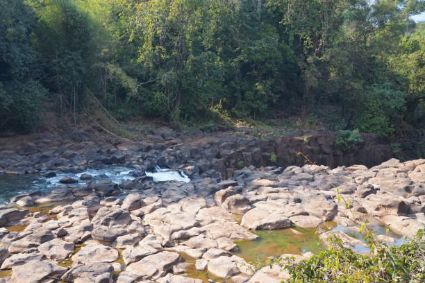 istock The rocks in the mineral water flow naturally 2010195848