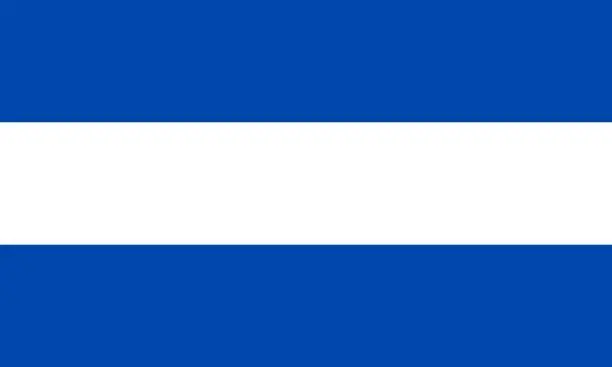 Vector illustration of Civil flag of Republic of El Salvador