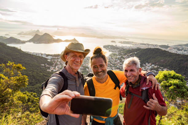istock Taking a selfie on top of the mountain 2010332055