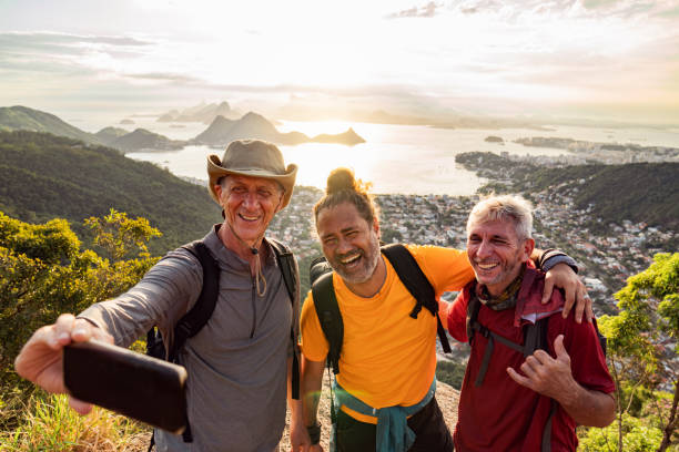 istock Taking a selfie on top of the mountain 2010332056