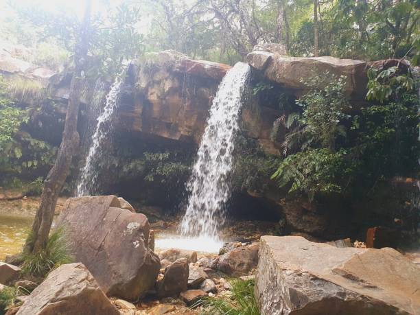 istock Waterfall in the middle of nature 2010504326