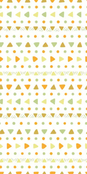 Vector illustration of Childish geometric seamless pattern