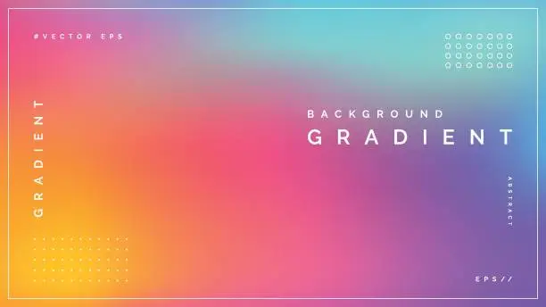 Vector illustration of Abstract Blurred Colorful Background Pastel Colors Vector Template Gradient