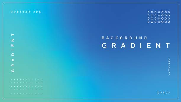 Blue Blurred Gradient Background Vector Template Soft, blue blurred gradient background vector template with a smooth, abstract design. us constitution stock illustrations