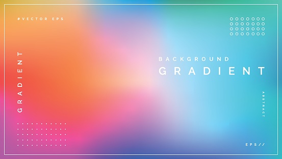 A vibrant and eye-catching abstract vector template with a colorful gradient background.