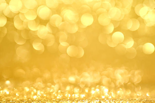 Fancy gold glitter sparkle background.