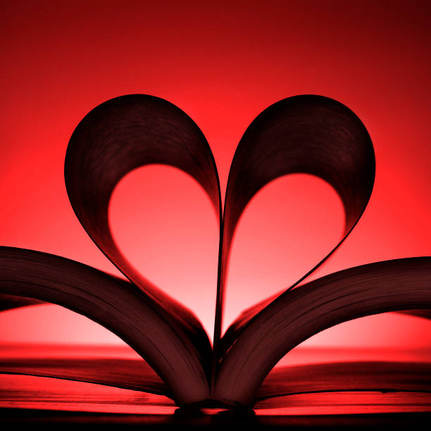 istock Book With Heart Shaped Pages Showing a Love of Reading 2010572334