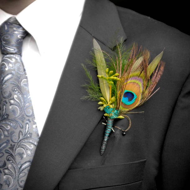 istock Man Wearing Formal Suit Tie and Flower 2010572884
