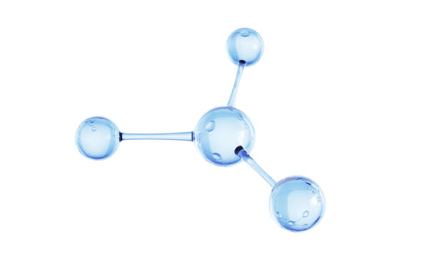 istock Molecule Transparent Blue, Science and Medicine Concept, Clipping Path 2010593042
