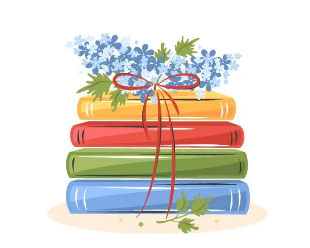 Vector illustration of books spring 08 new