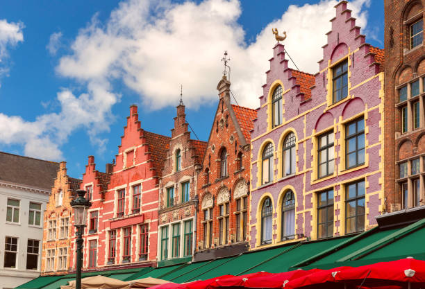 istock Old Market square in Bruges, Belgium 2010599464