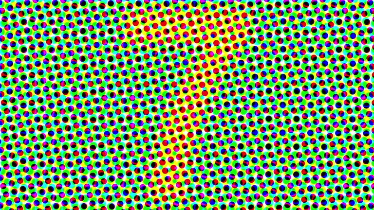 Colorful halftone pattern blinking counter