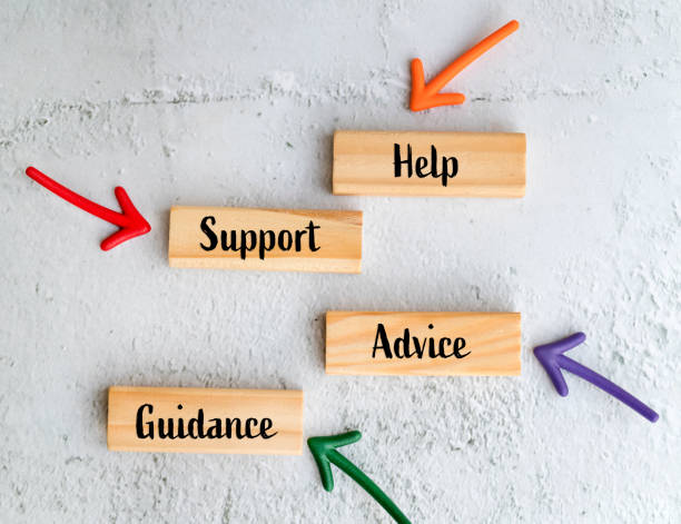 istock Help , support , advice and guidance words on wooden blocks 2010663400