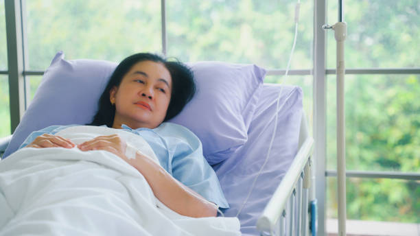 istock Senior female patient is lonely and bored. 2010685108